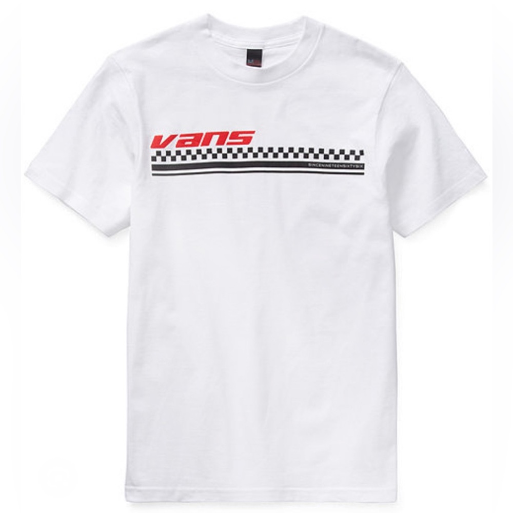 Vans Logo Checkerboard Tee Size small